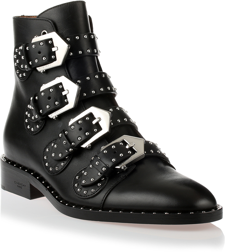 givenchy black studded boots