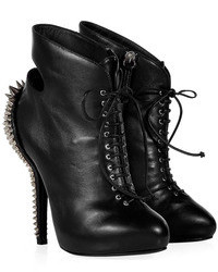 Giuseppe Zanotti Black Studded Ankle Boots