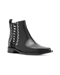 Alexander McQueen Chain And Eyelet Detail Chelsea Boots