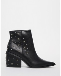 Asos Collection El Paso Western Studded Ankle Boots