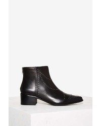 Factory Grey City Wendy Studded Leather Ankle Boot