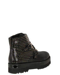 Hogan 50mm Studded Brushed Leather Boots
