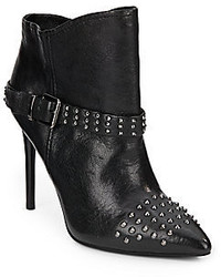 Kenneth Cole Bon Always Studded Leather Ankle Boots