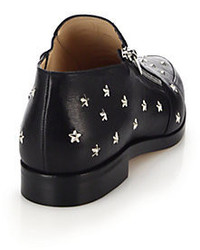 Jimmy Choo Maida Star Studded Leather Ankle Boots