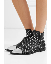 Alexander McQueen Med Studded Leather Ankle Boots