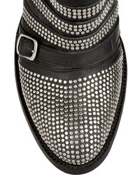 Celine Mexicana Studded Leather Ankle Boots