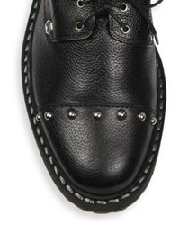Fendi Rockerchic Studded Leather Combat Booties