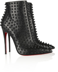 Christian Louboutin Snakilta 120 Spiked Leather Ankle Boots