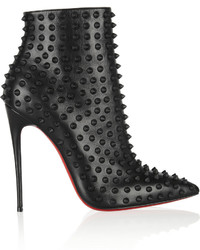 Christian Louboutin Snakilta 120 Spiked Leather Ankle Boots