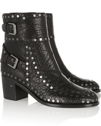 Laurence Dacade Sold Out Gatsby Studded Textured Leather Ankle Boots