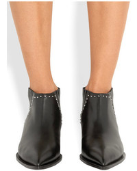 Givenchy Studded Ankle Boots In Black Leather It40