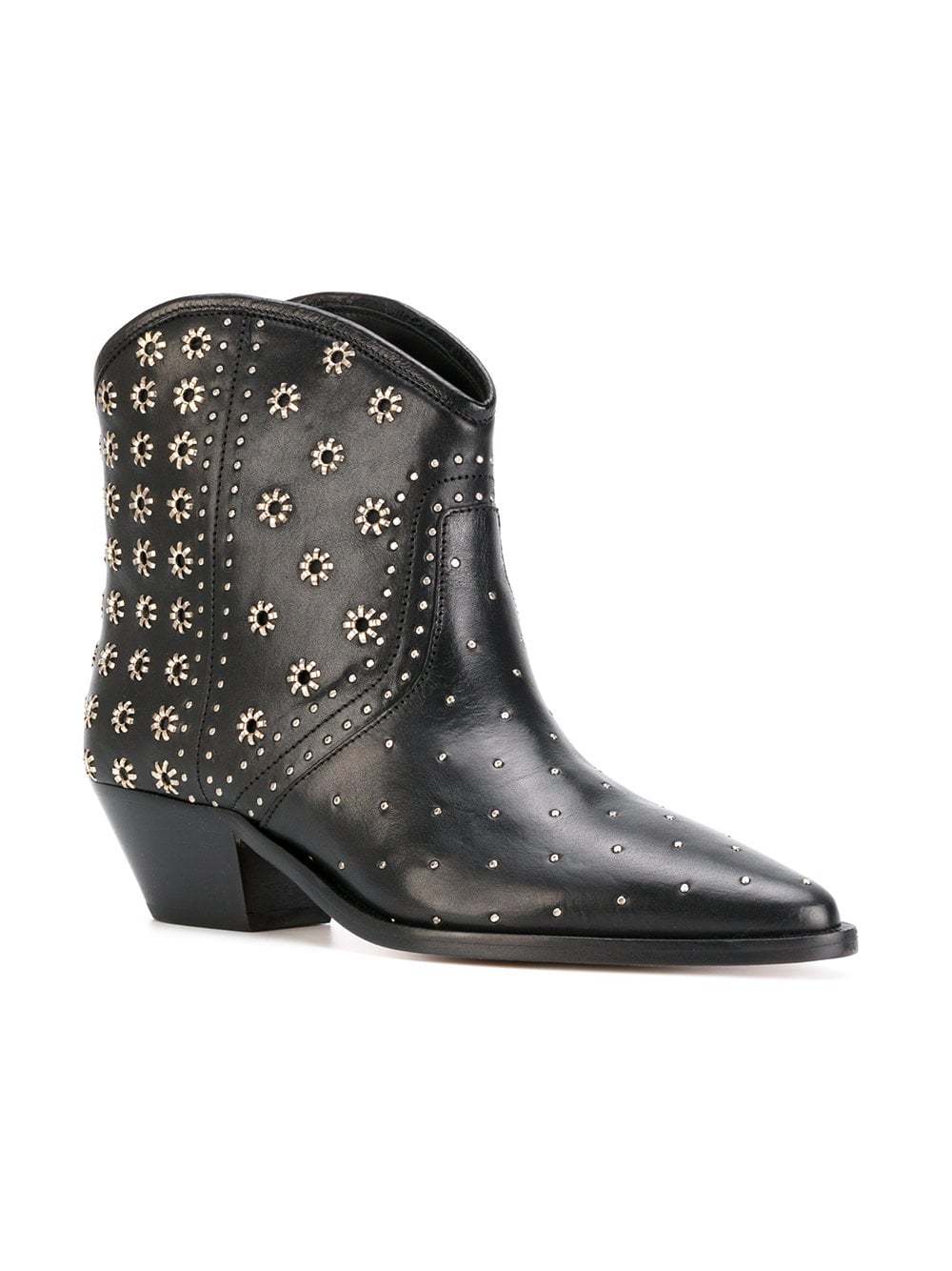 Marant Studded Domya Boots, $461 | farfetch.com Lookastic