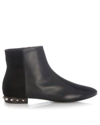 Balenciaga Studded Leather And Suede Boots