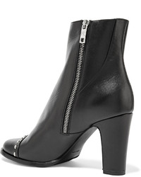 Karl Lagerfeld Studded Leather Ankle Boots