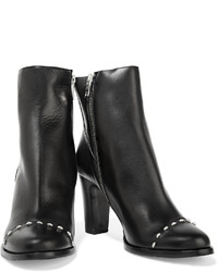 Karl Lagerfeld Studded Leather Ankle Boots