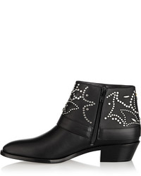 Valentino Studded Leather Ankle Boots