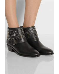 Valentino Studded Leather Ankle Boots