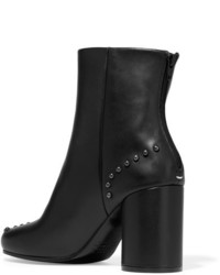 Maison Margiela Studded Leather Ankle Boots Black