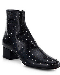 Saint Laurent Studded Leather Ankle Boots