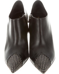 Saint Laurent Studded Leather Booties W Tags