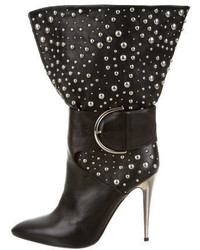 Walter Steiger Studded Round Toe Ankle Boots