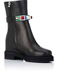 Fendi Studded Strap Ankle Boots