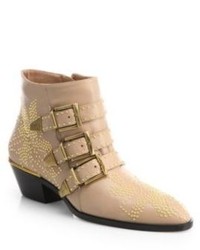 Chloé Suzanna Studded Leather Ankle Boots