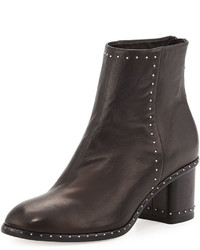 Rag & Bone Willow Studded Leather Ankle Boot Black