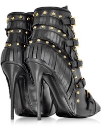Giuseppe Zanotti Yvette Jeti Black Leather Ankle Boot