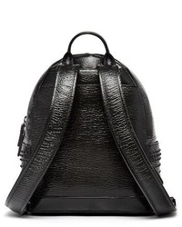 MCM Dual Stark Studded Leather Backpack Black