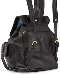 Jean Michl Cazabat Sienna Studded Leather Backpack Black