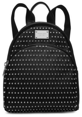michael kors black studded backpack