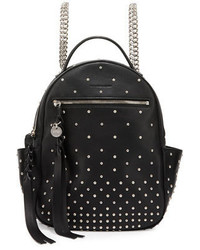 Alexander McQueen Studded Leather Chain Backpack Black