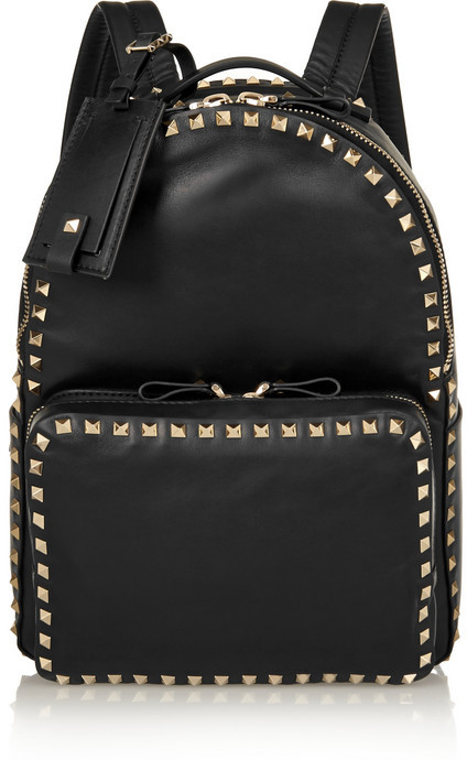 sfære Moralsk Rengør soveværelset Valentino The Rockstud Medium Leather Backpack, $2,945 | NET-A-PORTER.COM |  Lookastic