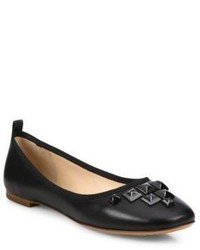 Marc Jacobs Cleo Studded Leather Ballet Flats