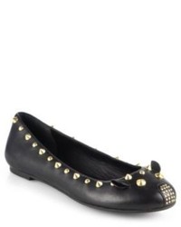 Marc by Marc Jacobs Studded Leather Mouse Ballet Flats