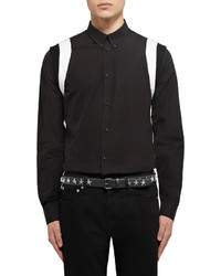 Givenchy 3cm Black Star Studded Leather Belt