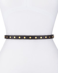 Ada Collection Cala Studded Skinny Belt Black