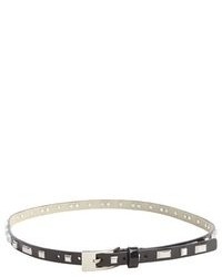 Fashion Focus Black 34 Inch Patent Leather Belt With Grommets