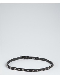 Brave Belts Black Leather Studded Belt