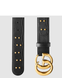 Gucci Clover Belt With Double G Buckle
