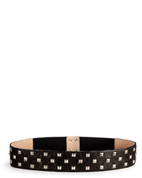 DKNY Leather Waist Belt With Studs