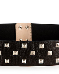 DKNY Leather Waist Belt With Studs