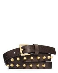 Michael Kors Michl Kors Studded Saffiano Leather Belt