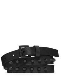 Michael Kors Michl Kors Studded Saffiano Leather Belt