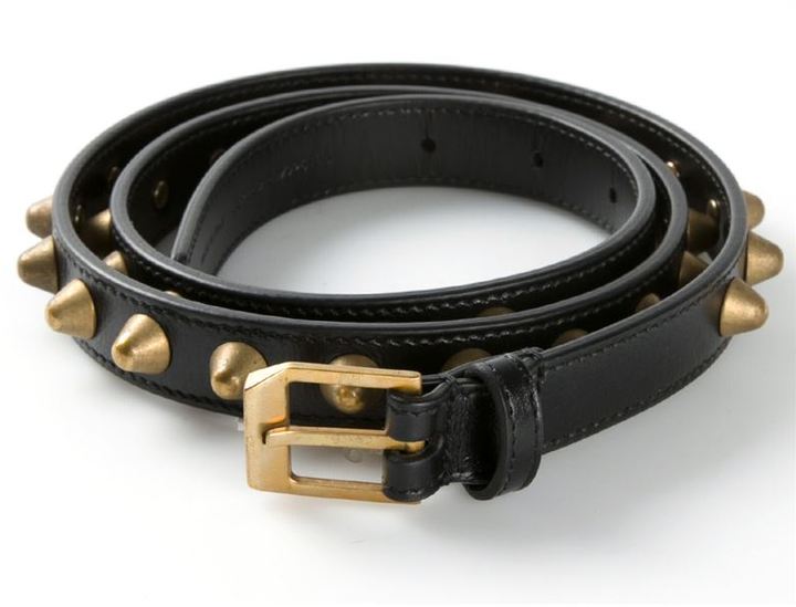 Saint Laurent Studded Belt, $830 | farfetch.com | Lookastic