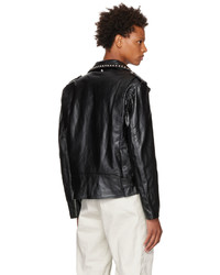 Sacai Black Schott Edition Leather Jacket
