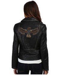 Scully Francesca Eagle Studded Moto Jacket