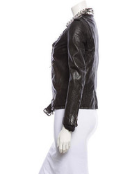Balmain Studded Leather Jacket