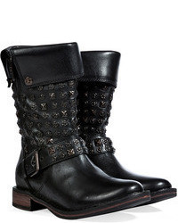 UGG Australia Leather Conor Studded Boots In Black